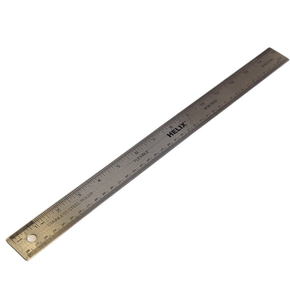 Helix | Office | Helix Stainless Steel 5 Ruler With Cork Nonskid ...